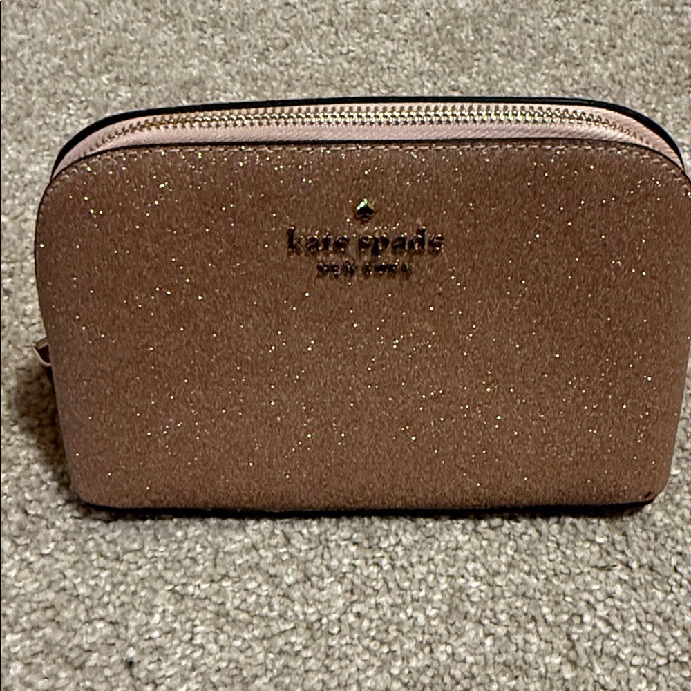 Kate Spade Sparkling pale pink Cosmetic Case